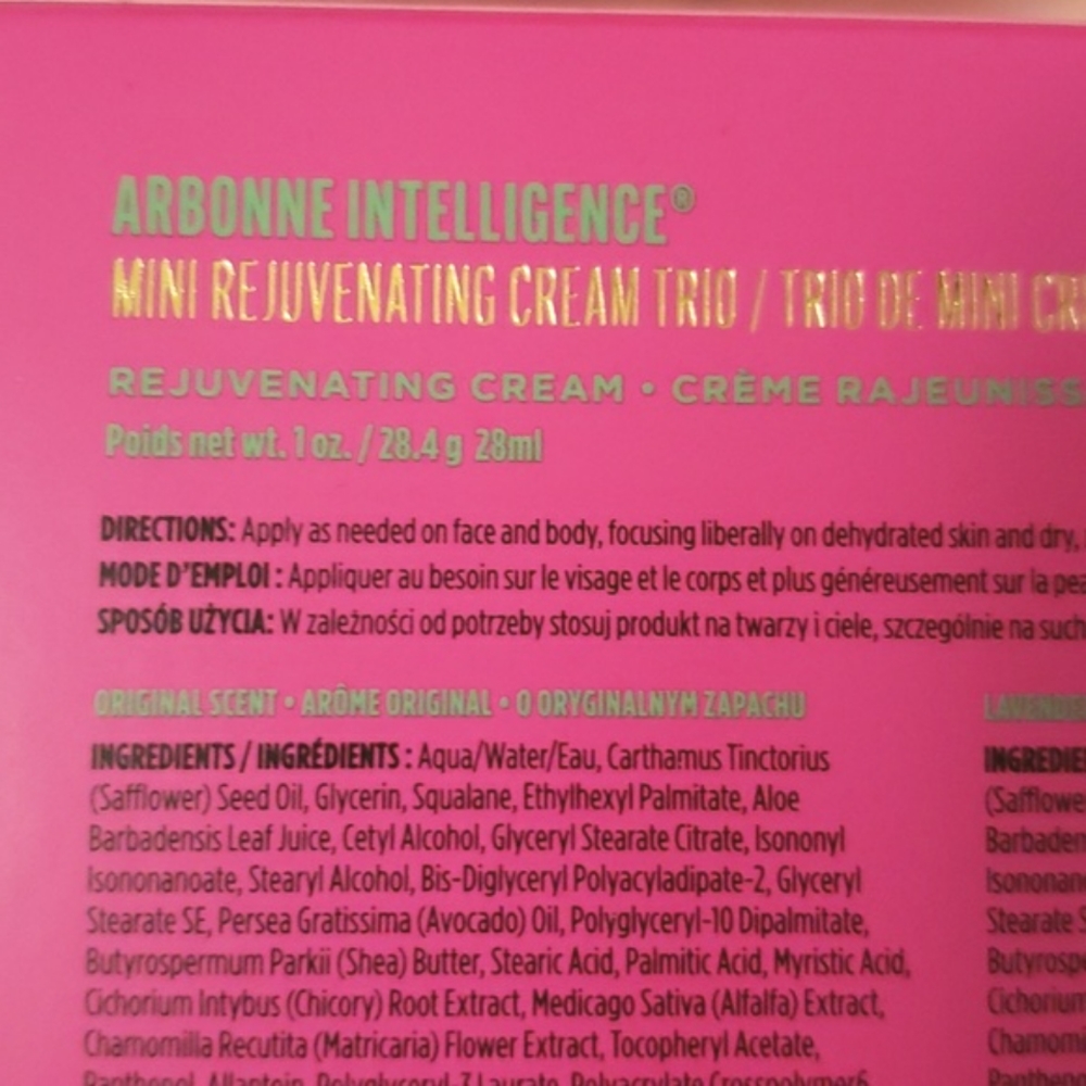 Arbonne Mini Rejuvenating Cream Trio New - Picture 7 of 8